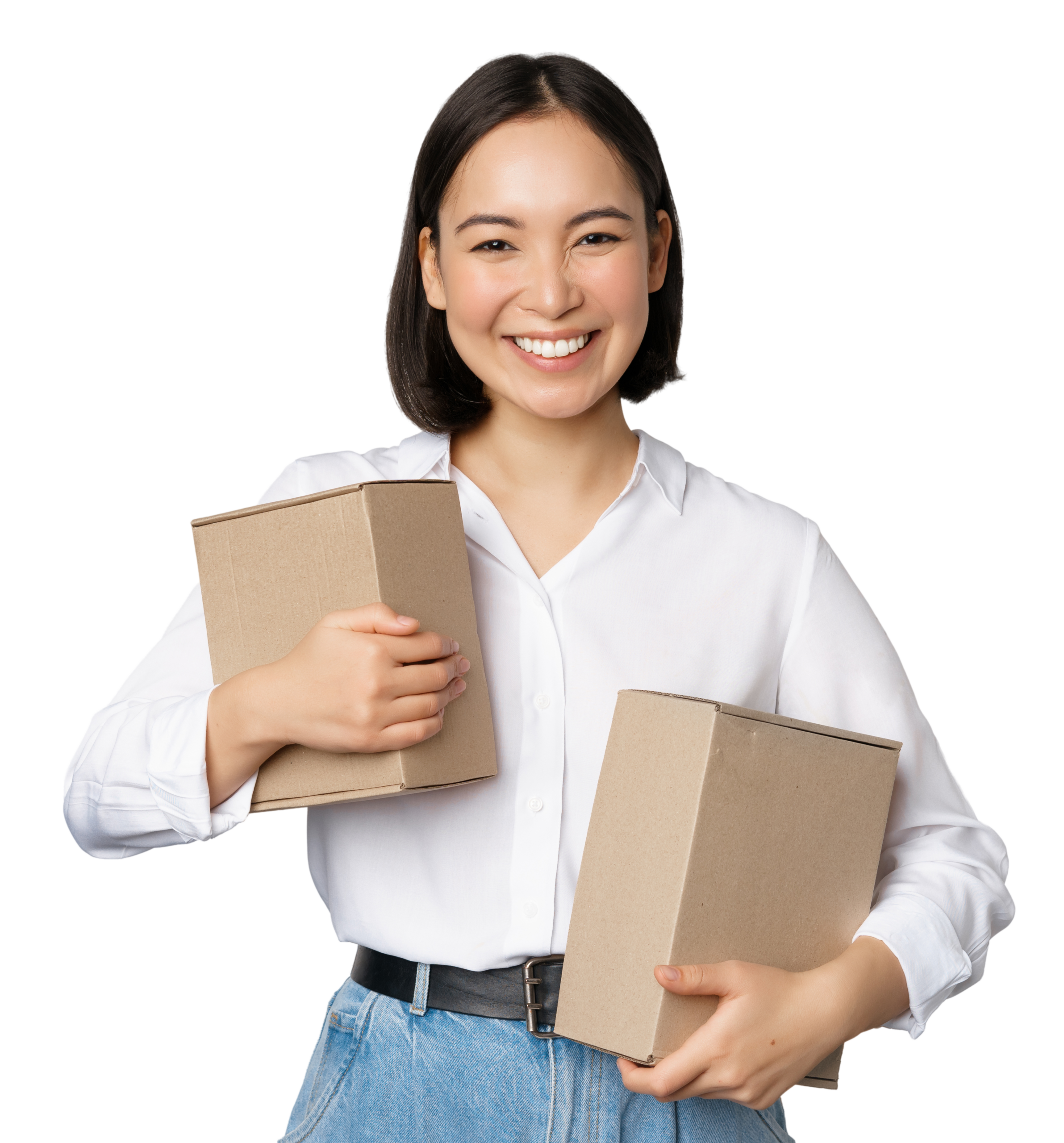 concept-shopping-delivery-young-happy-asian-woman-posing-with-boxes-smiling-standing-white-background 1